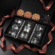 ���������� ����� ��� ���������� ����� �� ��������� � �������� Bormioli Rocco Cassiopea Whisky Stones 330�� WS606D