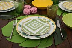 ����� �������� ������������� Leaves 45�38�� LEAVES-Monstera-6set