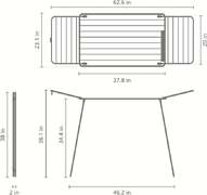 ������� ��� ������ HangOn Drying Rack Too White 18� 232428