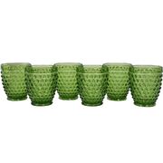 Набор стаканов для напитков Ibiza Green 300мл 56573