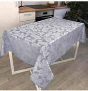 Скатерть Сияние Серое серебро 130х220см 4823093436220