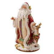 Статуэтка Дед Мороз с оленем 36см 10/18176