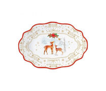 Блюдо овальное Christmas Melody 30х21см R1488#CMEL