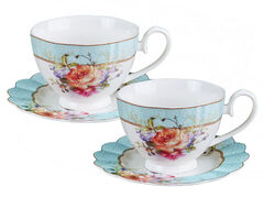 Набор чашек для чая с блюдцами 250мл 165-316