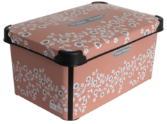 Корзина с крышкой 16,5х23,5х35см 0647 Powder Flowers