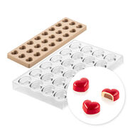 Формы для шоколада 35х27х17мм CH020 - KIT CUORE 01