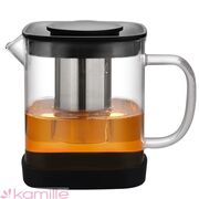 Чайник заварювальний з кришкою та ситечком 1л KM-0777M