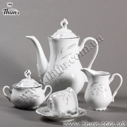 Кофейный сервиз мокка Constance Серебряные колосья 95 мл