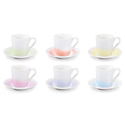 Набор чашек для кофе с блюдцами myCOFFEE Pastels 90мл 387714