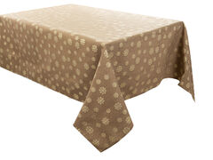 Скатерть с тефлоновым покрытием Karen Lurex Teflon Taupe 160х280см 715-345