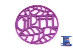 Подставка под горячее Glum фиолетовая 17см 0210