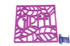 Подставка под горячее Glum фиолетовая 17х17см 0213