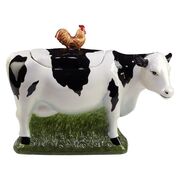 Бисквитник Ферма Коровка с коричневым петухом 27х29х14см 28828-CI