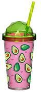 Стакан с крышкой и трубочкой Avocado 540мл 161349-001