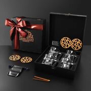 Подарочный набор для охлаждения виски со стаканами Bormioli Rocco Cassiopea Whisky Stones 330мл WS406