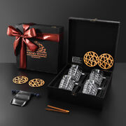 Подарочный набор для охлаждения виски со стаканами Bohemia Diamond Whisky Stones 300мл WS404