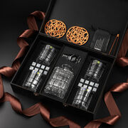 Подарочный набор для охлаждения виски со стаканами и графином Bohemia Timesquare Whisky Stones 320мл WS407D