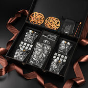 Подарочный набор для охлаждения виски со стаканами и графином Bohemia Glacier Whisky Stones 350мл WS405D