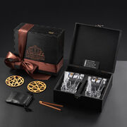 Подарочный набор для охлаждения виски со стаканами Bohemia Crack Whisky Stones 310мл WS208