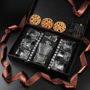 Подарочный набор для охлаждения виски со стаканами и графином Bohemia Crack Whisky Stones 310мл WS608D