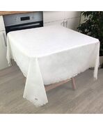 Скатертина з акриловим покриттям Simfoni Кружево на белом 220х136см 4823093457317