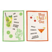 Набор кухонных полотенец Cocktails Mojito/Manhattan 50х70см 10630-PACHAtowel-2setB