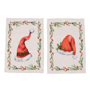 ����� �������� ��������� Santa's cap Holly 50�70�� 33547-HATtowel-2setA
