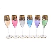 Набор бокалов для шампанского Premium Veneziano Art 4834 COLOR