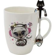 Кухоль з ложкою Music 320мл AR3041BS