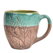 Кружка Флора Хвоя с ободком Зеленая 450мл F01050811151719