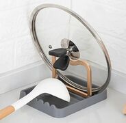 Подставка для ложки и крышки Stand серая 18x10,5x14см A340084