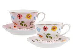 Набор чашек для чая с блюдцами Blossom 220мл 922-086