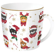 ������ Christmas Friends cats 350�� R0217#CHFC