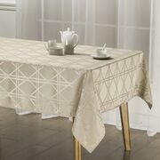 Скатерть водоотталкивающая Line Beige 180х140см 04-TC-00691-1