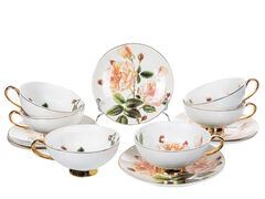 Набор чашек для чая с блюдцами 200мл 975-074