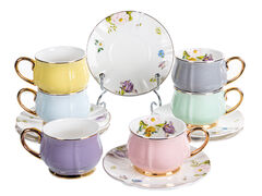 Набор чашек для кофе с блюдцами 95мл 975-060