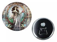 Откривалка для бутылок Альфонс Муха Винтажная богиня 5,6см 125-2034