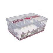 Корбка с крышкой 19х16х9см 2355-IH-квіти