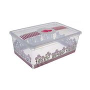 Корбка с крышкой 34х19х12см 2356-IH-квіти