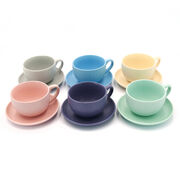 Чашка для чая с блюдцем Decagon Color 250мл M0430-CHB250-2C