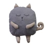 Подушка декоративная Кот серый 30см 4823093406025