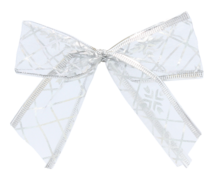 Набір бантиків декоративних срібло 10см 5900779853737_2