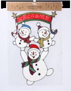 Наклейка новогодняя Три снеговика 47х31см 5900779851948_3