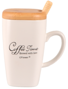 Кружка с крышкой и ложкой Simple Things D 360мл B060486