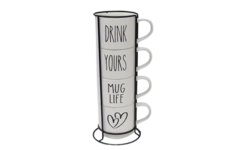 Набір чашок на підставці 320мл AR3095S