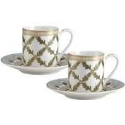 Набор чашек для кофе с блюдцами Rosita 80мл PM0125#RSTA