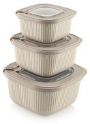 Набор контейнеров пищевых Line Box 00685 Bej