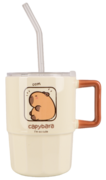 Кружка с крышкой и трубочкой Capybara Time 400мл B060376