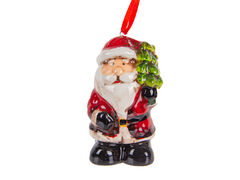 Ёлочная игрушка Санта Клаус 8см 826-005