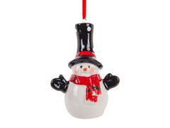 Ёлочная игрушка Снеговик 10см 826-006